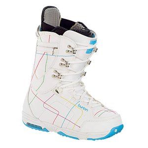 NEW Burton Sapphire Snowboard Boots!  Size 4 Euro 34  White Traditional Lace